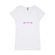 Be Awesome - Womens Bevel V-Neck Tee